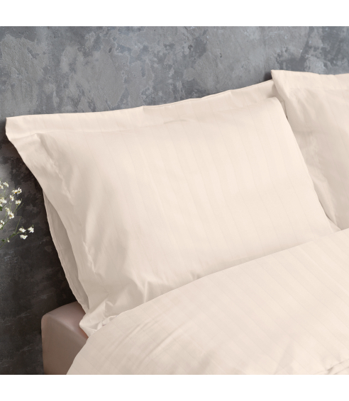 Premium satin bettwäsche set "Cornsilk". Bettwäsche aus Satin