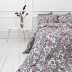 Premium satin bettwäsche set "Burgundy". Bettwäsche aus Satin, 155/160x200 cm