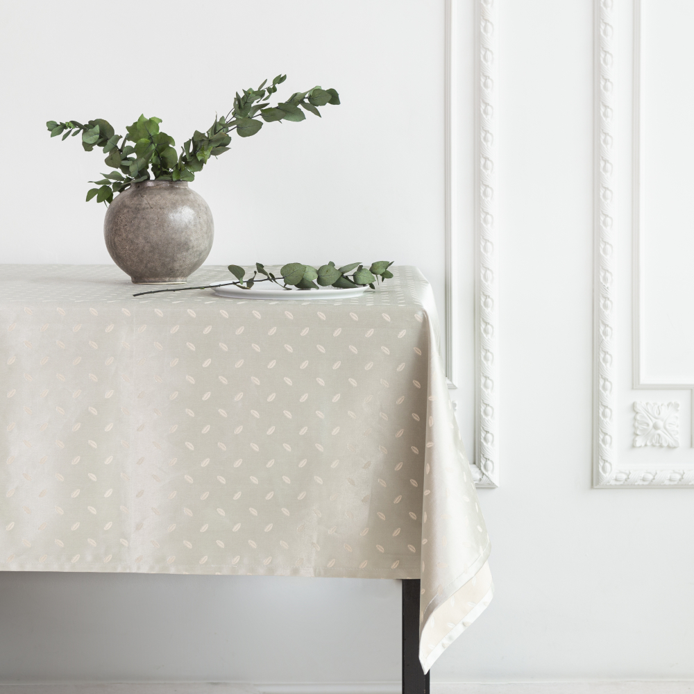 Tischdecke „Tea beans“. Tischdecken aus Baumwolle, 140x240cm, 140x300 cm