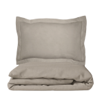 Premium satin bettwäsche set "Taupe". Bettwäsche aus Satin, 135/140x200 cm, 150x200 cm, 155/160x200 cm, 180x200 cm, 200x200 cm, 200x220 cm, 220x240 cm