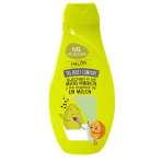 Duschgel "Shower Gel The Fruit Company Naranja un Melon". Verpackung des duschgels mit melonenduft von the fruit company