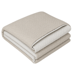 Tagesdecke „Cream trapuntino Bedspread“. Tagesdecken, 170x250 cm, 200x250 cm. Cremige tagesdecke mit feinen rechteckmustern Tagesdecke „Cream trapuntino Bedspread“. Tagesdecken, 170x250 cm, 200x250 cm. Cremige tagesdecke mit feinen rechteckmustern
