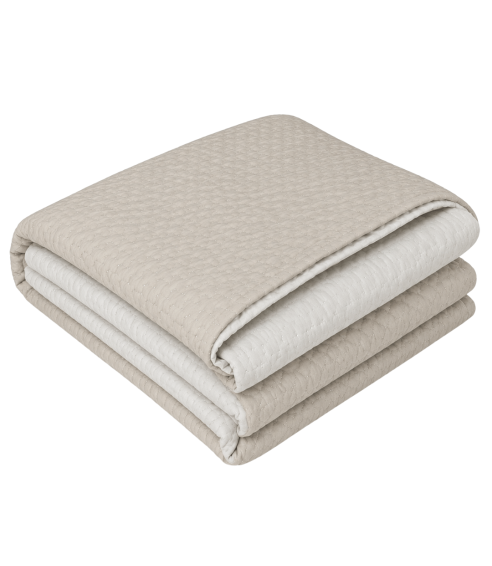 Tagesdecke „Cream trapuntino Bedspread“. Tagesdecken