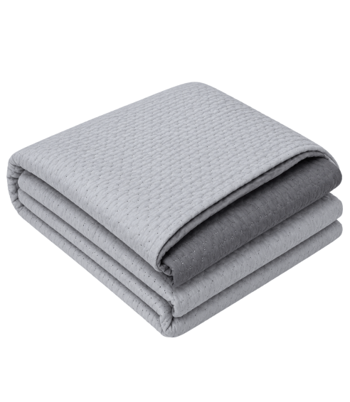 Bettüberwurf „Grey trapuntino Bedspread“. Tagesdecken