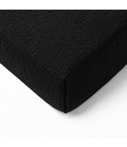 Frottee Spannbettlaken „Black frote“. Spannbettlaken 90x200