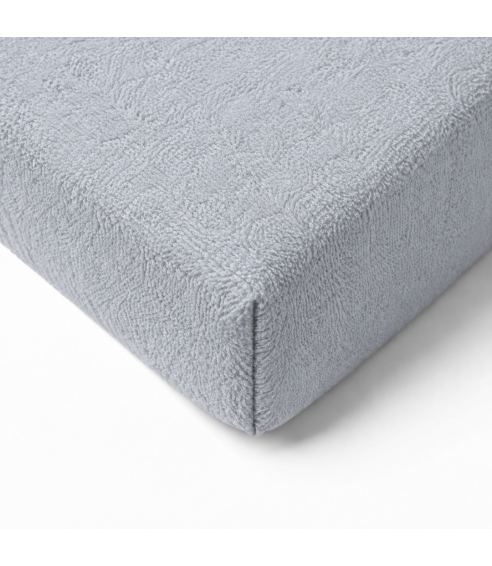 Frottee Spannbettlaken „Grey frote“. Spannbettlaken 90x200