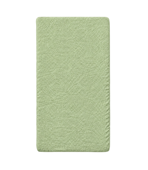 Frottee Spannbettlaken „Olive frote“. Spannbettlaken 90x200
