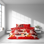 Weihnachtsbettwäsche "Santa Claus". Weihnachtsbettwäsche, 135/140x200 cm, 150x200 cm, 155/160x200 cm, 180x200 cm, 200x200 cm, 200x220 cm