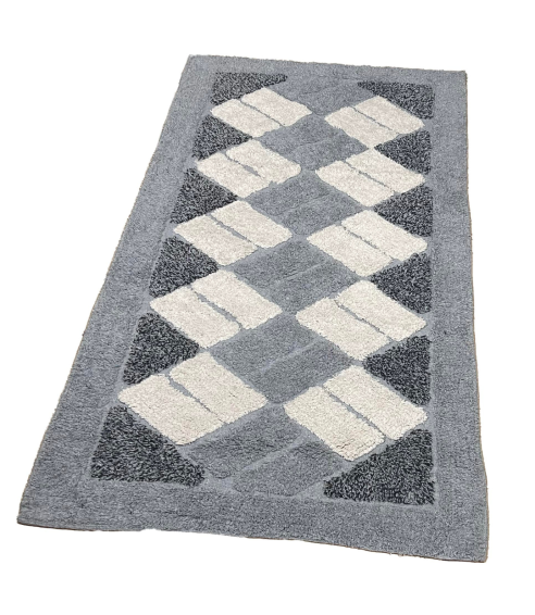 Teppich „Grey Diamond Mosaic Rug“