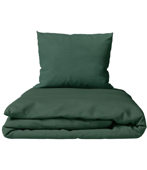 Leinen bettwäsche "Linen Dark Green". Leinen Bettwäsche