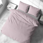 Leinen bettwäsche "Linen Rose". Leinen Bettwäsche, 135/140x200 cm, 200x200 cm, 200x220 cm, 220x240 cm. Zarte rosafarbene leinenbettwäsche – bettbezug und kissenbezüge.