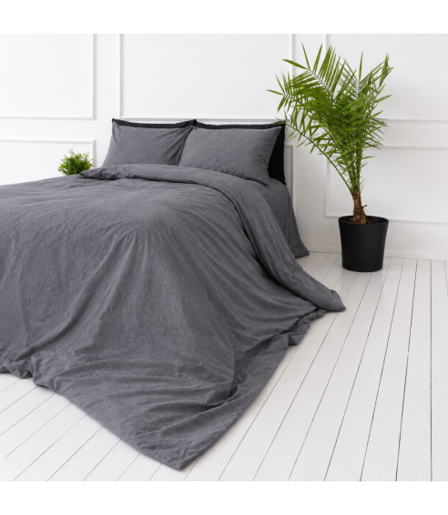 Leinen bettwäsche "Linen Grey oasis". Leinen Bettwäsche