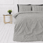 Leinen bettwäsche "Linen Grey Stripes“. Bettwäsche 150x200, 135/140x200 cm, 150x200 cm, 155/160x200 cm, 180x200 cm, 200x200 cm, 200x220 cm, 220x240 cm. Stilvolles bettwäsche-set mit klassischen grauen und weißen streifen. Leinen bettwäsche "Linen Grey Stripes“. Bettwäsche 150x200, 135/140x200 cm, 150x200 cm, 155/160x200 cm, 180x200 cm, 200x200 cm, 200x220 cm, 220x240 cm. Stilvolles bettwäsche-set mit klassischen grauen und weißen streifen.