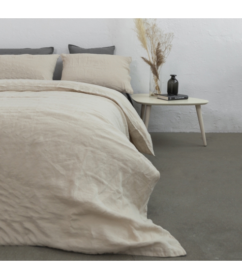 Leinen bettwäsche "Linen sepia. Leinen Bettwäsche