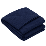 Tagesdecke „Bedspread Navy“. Tagesdecken, 210x240 cm. Dunkelblaue bettüberdecke mit einem feinen geometrischen steppdessin Tagesdecke „Bedspread Navy“. Tagesdecken, 210x240 cm. Dunkelblaue bettüberdecke mit einem feinen geometrischen steppdessin
