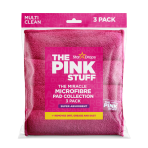 Mikrofasertuch „Pink stuff microfibre“. Küchentücher, 30x30 cm. Weiches, rosafarbenes mikrofasertuch für eine effektive und schonende reinigung, ideal für verschiedene oberflächen und zum abstauben.