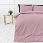 Musselin Bettwäsche set "Rose muslin". Bettwäsche sets, 135/140x200 cm, 150x200 cm, 155/160x200 cm. Zartrosa, einfärbige bettwäsche mit einer dezent strukturierten oberfläche.