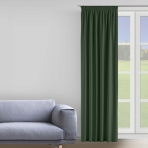 Verdunkelungsvorhang „Dark green“. Vorhänge, 150x275 cm