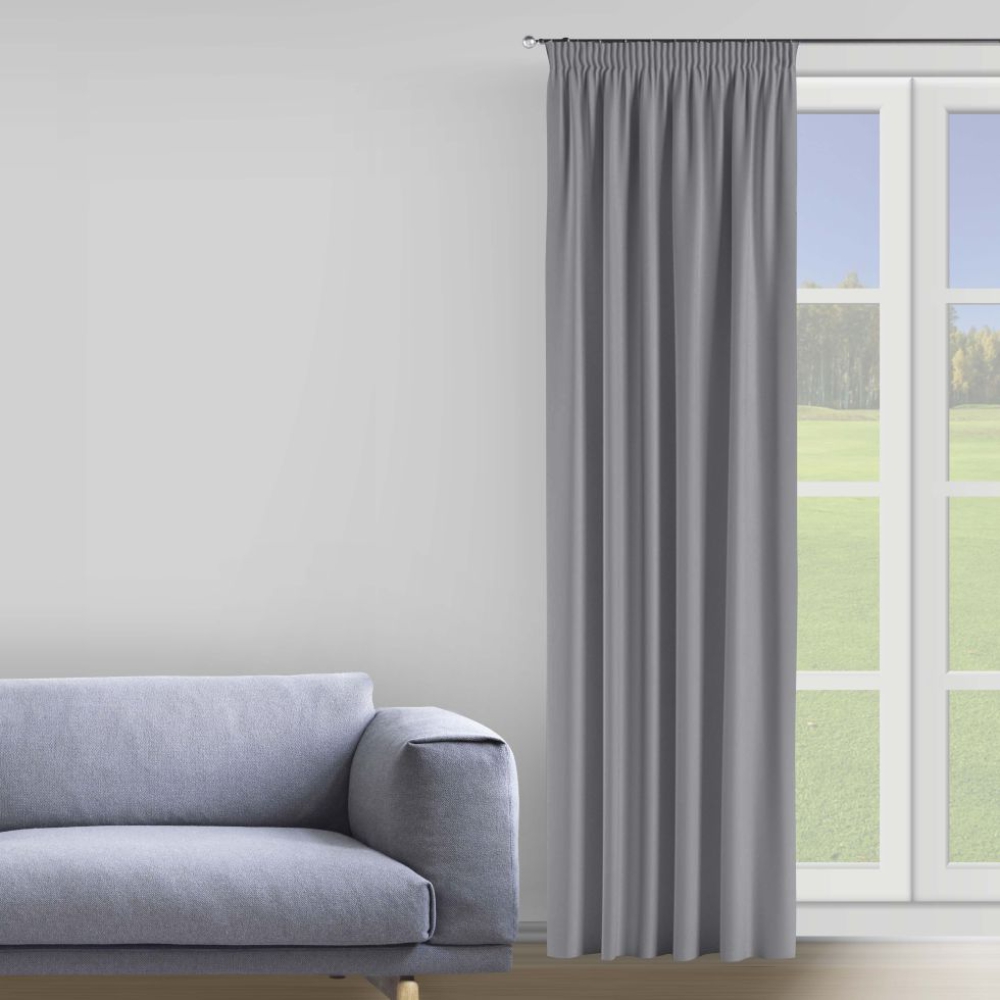 Verdunkelungsvorhang „Gray blue“. Vorhänge, 150x275 cm