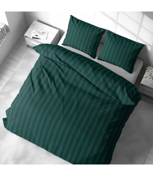 Kissenbezüge „Green Stripes“. Kissenbezüge 50x70