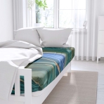 Bettlaken ohne Gummizug „Artgreen“. Bettlaken, 180x230 cm, 200x230 cm
