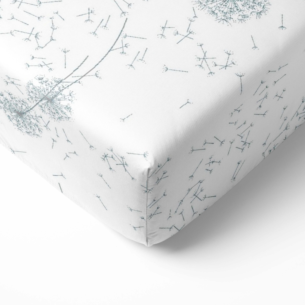 Bettlaken ohne Gummizug „Dandelion puff“. Bettlaken, 150x220 cm, 200x220 cm, 220x260 cm