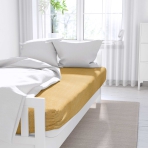 Bettlaken ohne Gummizug „Orange Bliss“. Bettlaken, 150x220 cm, 180x220 cm, 220x230 cm