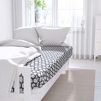 Spannbettlaken „Grey Ripple“. Spannbettlaken, 80x200 cm, 90x200 cm, 120x200 cm, 135/140x200 cm, 155/160x200 cm, 180x200 cm