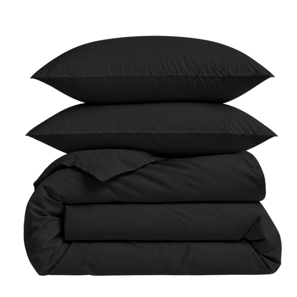 Bettwäsche set "Anthracite“. Bettwäsche einfarbig, 135/140x200 cm, 155x220 cm, 160x200 cm, 180x200 cm, 200x200 cm, 200x220 cm, 220x240 cm. Schwarzes einfarbiges bettwäsche-set Bettwäsche set "Anthracite“. Bettwäsche einfarbig, 135/140x200 cm, 155x220 cm, 160x200 cm, 180x200 cm, 200x200 cm, 200x220 cm, 220x240 cm. Schwarzes einfarbiges bettwäsche-set