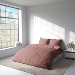 Bettwäsche set „Ash rose dark“. Bettwäsche für Hotels, 135/140x200 cm, 200x200 cm, 200x220 cm. Raffiniertes bettwäscheset in eschenrose.