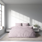 Bettwäsche set "Ash rose". Bettwäsche für Hotels, 135/140x200 cm, 155/160x200 cm, 200x200 cm, 200x220 cm, 220x240 cm. Elegantes bettwäscheset in eschenrose für ein schickes und einladendes schlafzimmer.