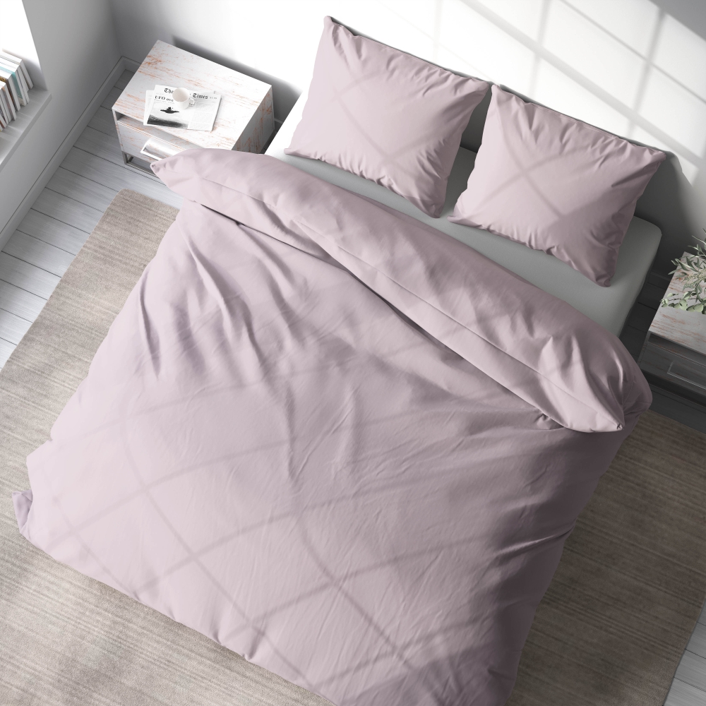Bettwäsche set "Ash rose". Bettwäsche für Hotels, 135/140x200 cm, 155/160x200 cm, 200x200 cm, 200x220 cm, 220x240 cm. Elegantes bettwäscheset in eschenrose, das ihrem schlafzimmer raffinesse verleiht.