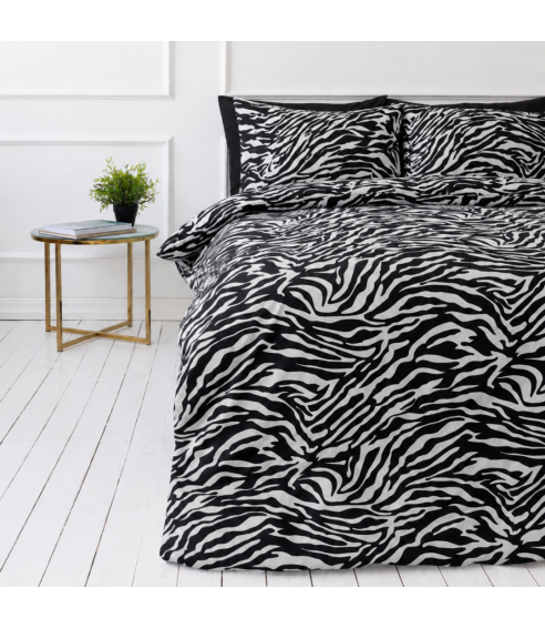 Bettwäsche set "Black Safari". Bettwäsche 140x200