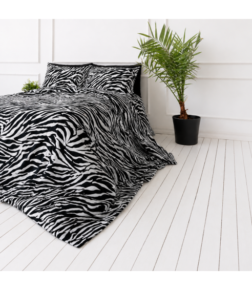 Bettwäsche set "Black Safari". Bettwäsche 140x200