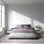 Bettwäsche set "Blaze". Bettwäsche Baumwolle, 135/140x200 cm, 150x200 cm, 155/160x200 cm, 200x200 cm, 200x220 cm. Schickes graues bettwäscheset mit raffinierten linien in verschiedenen farben.
