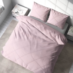 Bettwäsche set "Piggy". Bettwäsche für Hotels, 135/140x200 cm, 200x200 cm, 200x220 cm, 220x240 cm. Stilvolles rosa bettwäscheset, das ihrem schlafzimmerdekor einen farbakzent verleiht.