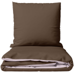 Bettwäsche set "Brunette Ash Rose". Bettwäsche 155x200, 135/140x200 cm, 150x200 cm, 155/160x200 cm, 180x200 cm, 200x200 cm, 200x220 cm, 220x240 cm. Dunkles braunes bettwäsche set mit sanftem farbkontrast