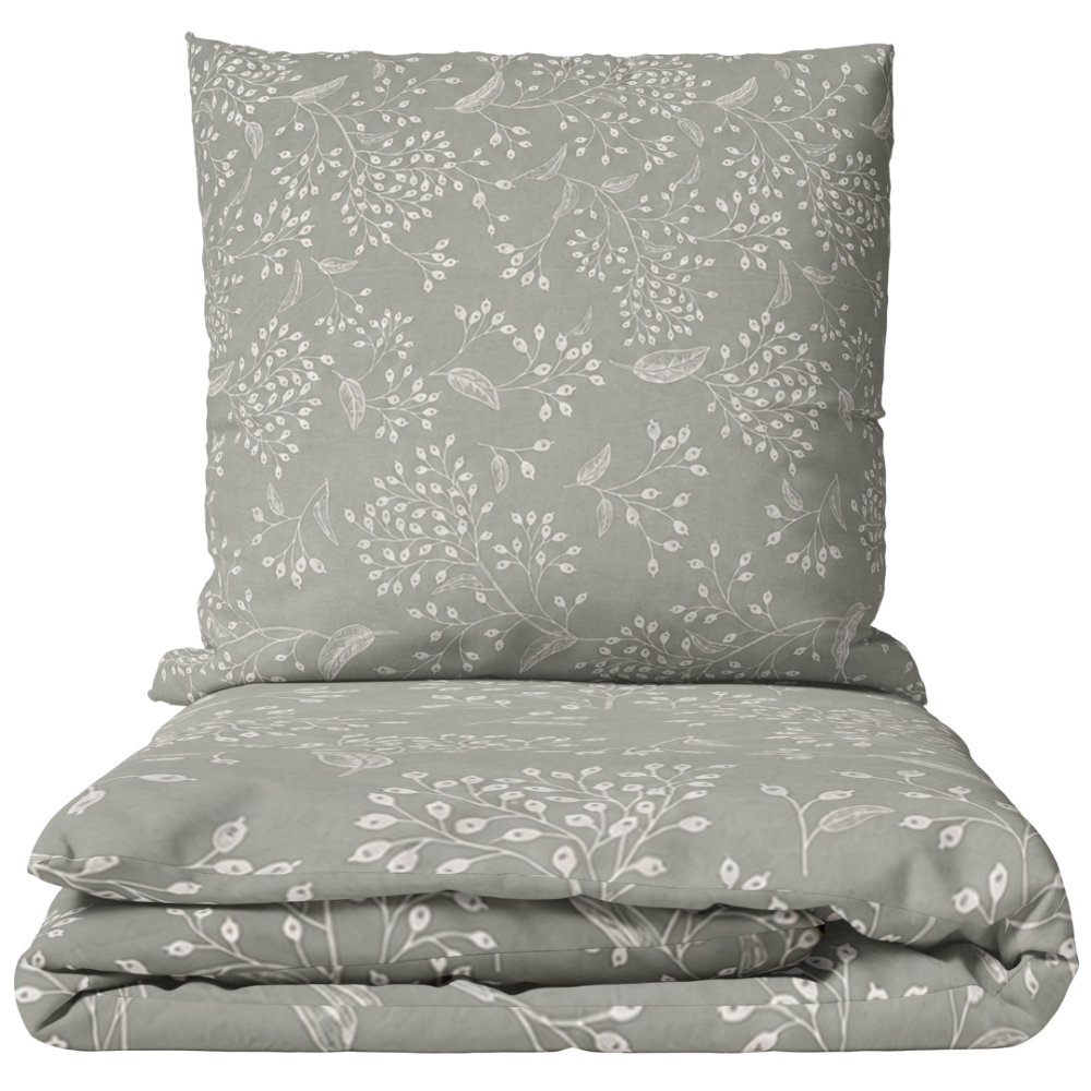 Bettwäsche set "Grandiflora". Graue Bettwäsche, 135/140x200 cm, 200x200 cm, 200x220 cm. Graues bettwäscheset mit feinem muster. Bettwäsche set "Grandiflora". Graue Bettwäsche, 135/140x200 cm, 200x200 cm, 200x220 cm. Graues bettwäscheset mit feinem muster.
