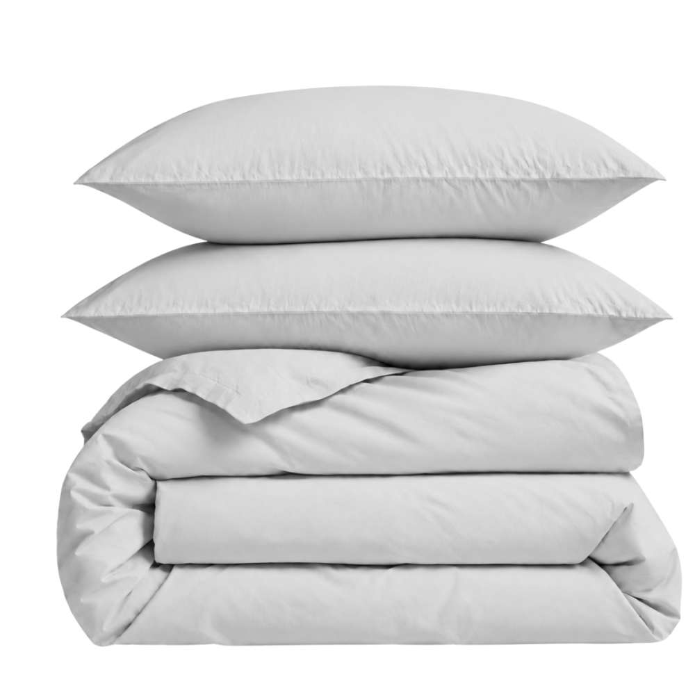 Bettwäsche set „Gray morn“. Bettwäsche einfarbig, 135/140x200 cm, 150x200 cm, 155/160x200 cm, 180x200 cm, 200x200 cm, 200x220 cm, 220x240 cm. Hell-silbergraues bettwäsche-set mit minimalistischem design Bettwäsche set „Gray morn“. Bettwäsche einfarbig, 135/140x200 cm, 150x200 cm, 155/160x200 cm, 180x200 cm, 200x200 cm, 200x220 cm, 220x240 cm. Hell-silbergraues bettwäsche-set mit minimalistischem design