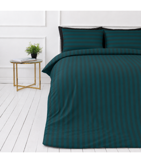 Bettwäsche set "Green Stripes". Bettwäsche für Hotels