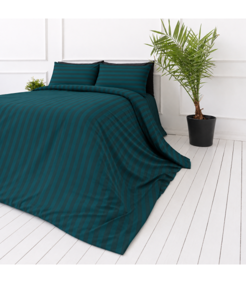 Bettwäsche set "Green Stripes". Bettwäsche für Hotels