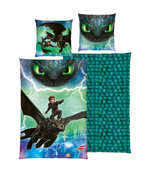 Bettwäsche set "How to train your dragon“. Bettwäsche Baumwolle