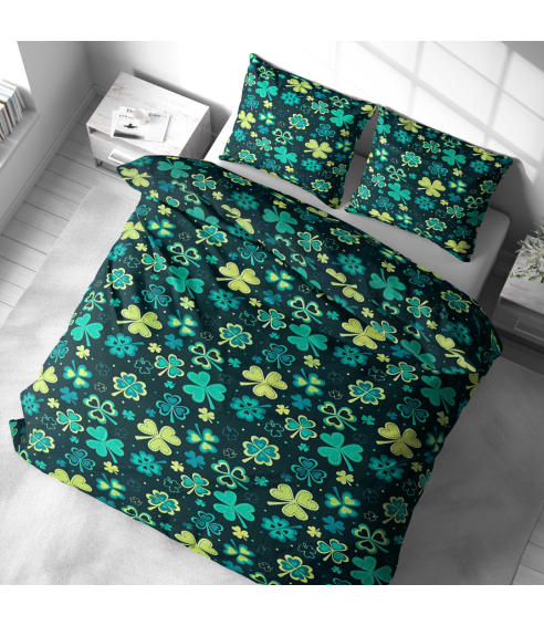 Bettwäsche set "Lucky Leaf". Bettwäsche 140x200