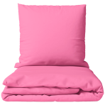 Bettwäsche set „Momo“. Bettwäsche 155x200, 135/140x200 cm, 150x200 cm, 155/160x200 cm, 180x200 cm, 200x200 cm, 200x220 cm, 220x240 cm. Glattes bettwäsche-set in kräftigem rosaton, einfarbig