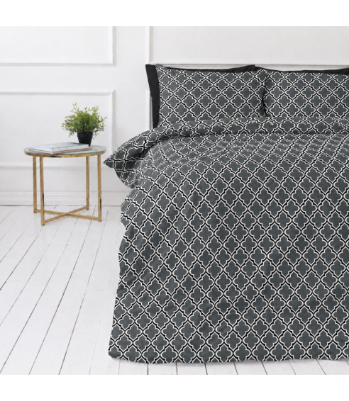 Bettwäsche set "Morocco grey". Bettwäsche 140x200