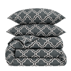 Bettwäsche set "Morocco grey". Bettwäsche 155x200, 135/140x200 cm, 155x220 cm, 160x200 cm, 180x200 cm, 200x200 cm, 200x220 cm, 220x240 cm. Bettwäsche in dunkelgrau mit einem weißen geometrischen dessin Bettwäsche set "Morocco grey". Bettwäsche 155x200, 135/140x200 cm, 155x220 cm, 160x200 cm, 180x200 cm, 200x200 cm, 200x220 cm, 220x240 cm. Bettwäsche in dunkelgrau mit einem weißen geometrischen dessin