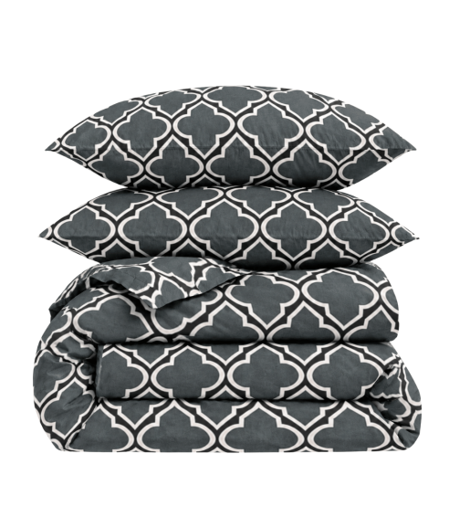 Bettwäsche set "Morocco grey". Bettwäsche 140x200