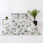 Bettwäsche set "Natural Emporium". Grüne Bettwäsche, 135/140x200 cm, 200x200 cm, 200x220 cm. Ruhiges bettwäsche-set mit pflanzenmotiven, ideal für naturliebhaber. Bettwäsche set "Natural Emporium". Grüne Bettwäsche, 135/140x200 cm, 200x200 cm, 200x220 cm. Ruhiges bettwäsche-set mit pflanzenmotiven, ideal für naturliebhaber.