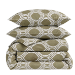 Bettwäsche set "Olive Orbit". Bettwäsche 155x200, 135/140x200 cm, 155x220 cm, 160x200 cm, 180x200 cm, 200x200 cm, 200x220 cm, 220x240 cm. Bettwäsche-set in olivgrün mit grafischem ornament Bettwäsche set "Olive Orbit". Bettwäsche 155x200, 135/140x200 cm, 155x220 cm, 160x200 cm, 180x200 cm, 200x200 cm, 200x220 cm, 220x240 cm. Bettwäsche-set in olivgrün mit grafischem ornament