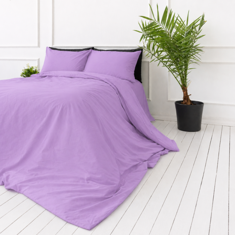Bettwäsche set „Orchid“. Bettwäsche einfarbig, 135/140x200 cm, 150x200 cm, 155/160x200 cm, 180x200 cm, 200x200 cm, 200x220 cm, 220x240 cm. Klassisches einfarbiges bettwäsche-set in sanftem violett. Bettwäsche set „Orchid“. Bettwäsche einfarbig, 135/140x200 cm, 150x200 cm, 155/160x200 cm, 180x200 cm, 200x200 cm, 200x220 cm, 220x240 cm. Klassisches einfarbiges bettwäsche-set in sanftem violett.